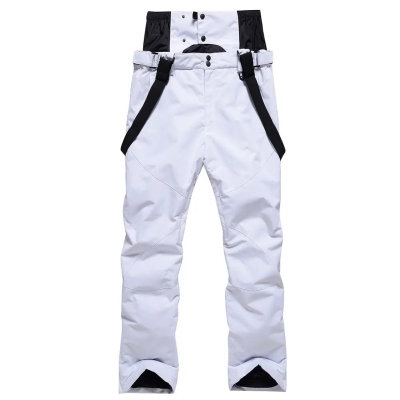 Solid Color Unisex Detachable Ski Bibs & Pants Windproof Outdoor Pants