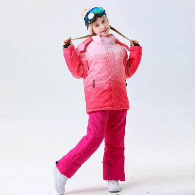 Hotian Girl Snow Jackets & Snow Pants Set Waterproof