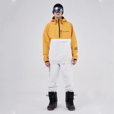 Hotian Men Ski Snowboard Insulated Anorak Hoodie