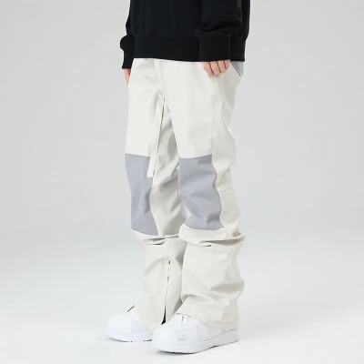 Slim Fit Spliced Snow Pants Outdoor Sports Trousers