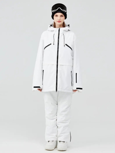 Women's Insulated Zip-up Snow Jacket & Pants Set