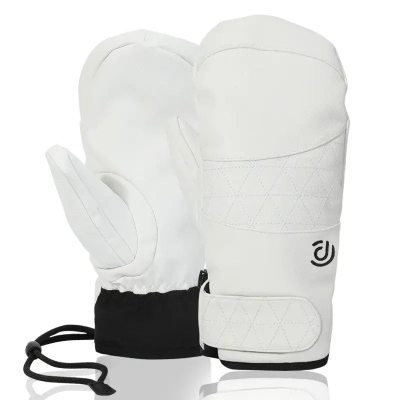 Women's Extreme Weather Thermal Leather Snow Mittens
