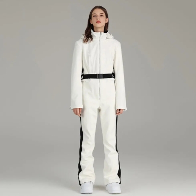 Women Ski Suit Stylish One-piece Snowsuit Jumpsuits