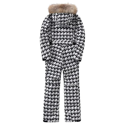 Women Houndstooth One-piece Snowboard Outfit