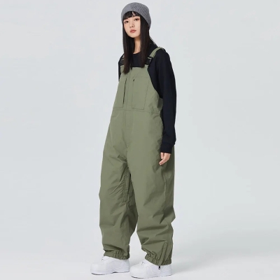 Unisex Insulated Snow Bibs Pants for Winter Outdoor Snow Overalls