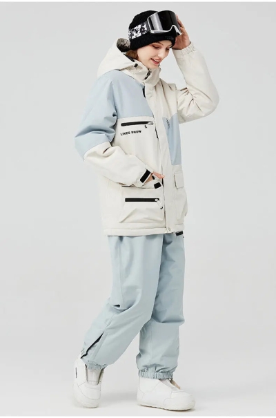 Hotian Women's Snow Jacket & Bib Pants