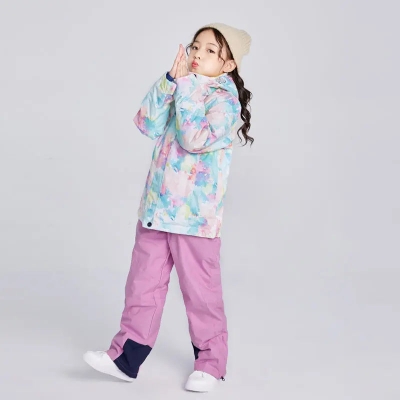 Girls Colorful Winter Warm Snowboard Ski Jacket