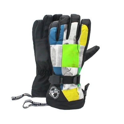 Hotian Men's Ski Snowboard Gloves Waterproof Anti-slip