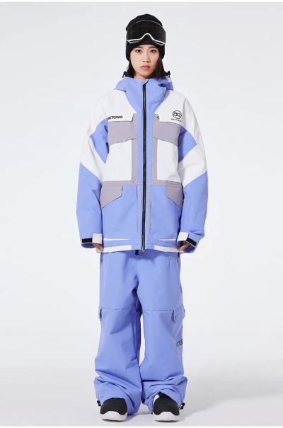 Outdoor Adventure Snow Jacket & Pants Set Luxury Sportswear