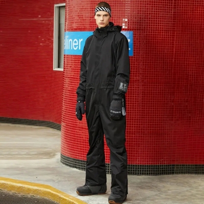 Men's One Piece Ski Suits Outdoor Waterproof Snowsuits