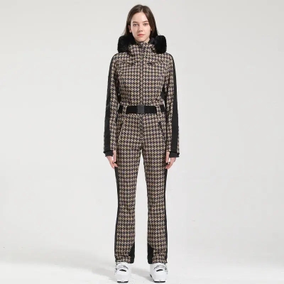 Women Chic One-piece Ski Jumpsuits Snow Outfits -US ONLY