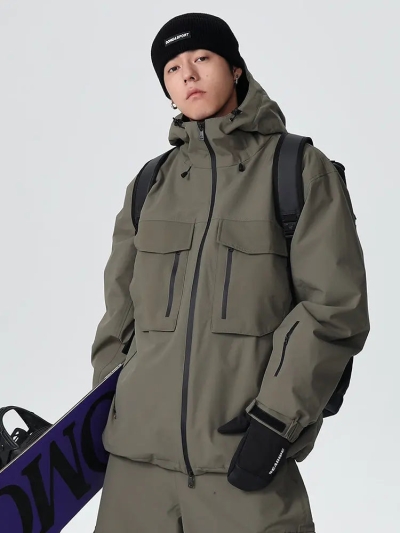 Unisex Advanture Snowboard Jacket Hooded Insulated Ski Coat