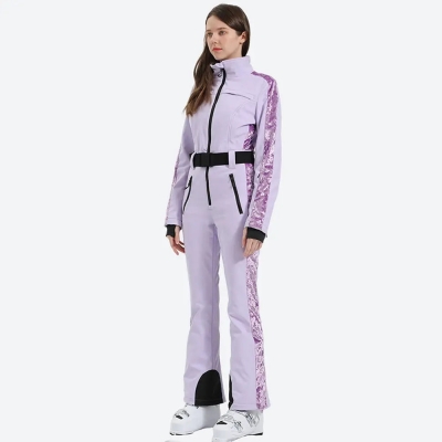 Women Slim Fit One Piece Ski Suit