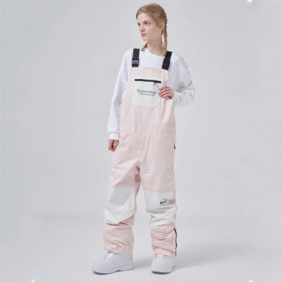 Hotian Colorblock Women Insulated Snow Snowboard Bibs