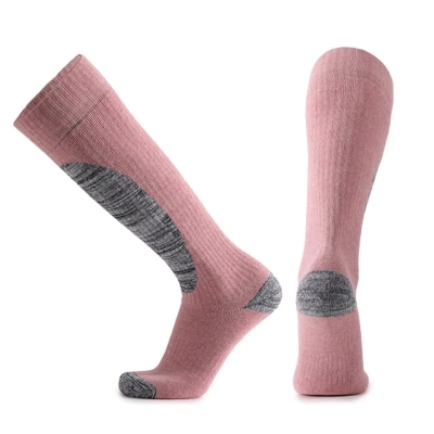 Contrast Color Ski Socks