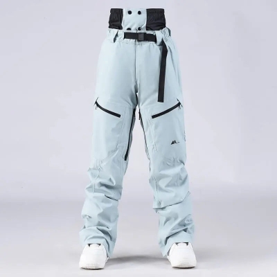 Unisex Snow Pants High Waist Windproof Winter Trousers