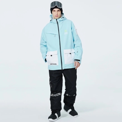 Winter Thick Ski Coat & Matched Pants Set Insulated Snowwear