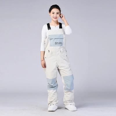 Women's Snowboarding Skiing Insulated Bibs Pants