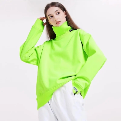 Couple High Collar Ski Pullovers