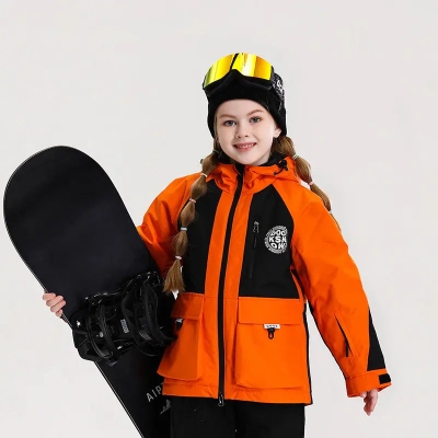 Kids Ski Jacket Boys Girls Winter Insulated Coat
