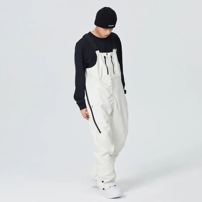 Adult Baggy Snow Pants Winter One-piece Ski Bibs for Sports