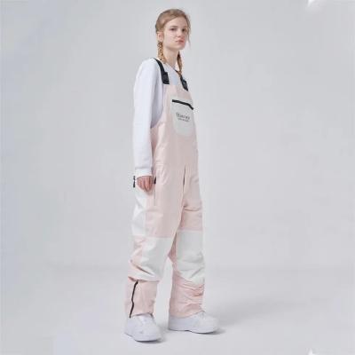 Hotian Colorblock Women Insulated Snow Snowboard Bibs