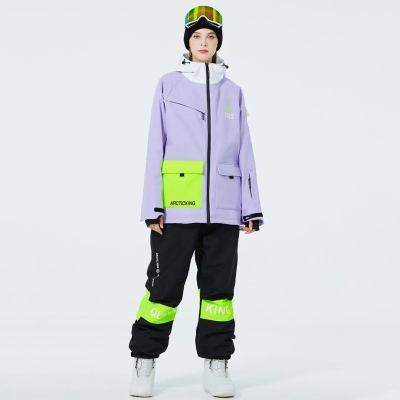 Matched Couple Ski Set Insulated Cargo Jacket & Jogger Pants