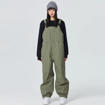 Unisex Insulated Snow Bibs Pants for Winter Outdoor Snow Overalls