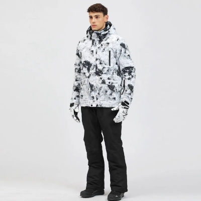 Hotian Men Insulated Skiing Shell Jacket Hooded