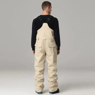 Men's Winter Windproof High Waist Overalls Ski Bibs Pants-US ONLY