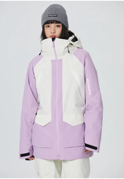 Unisex Retro Ski Jackets Winter Snow Coat