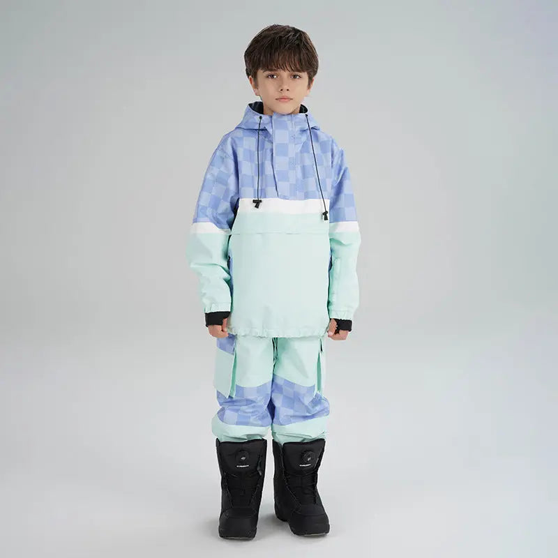 Kids' Hooded Insulated Snowboard Jacket and Snow Pants