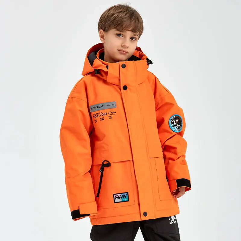 Kids Outdoor Insulated Snow Jacket&nbsp;Oversized Anorak Winter Coat