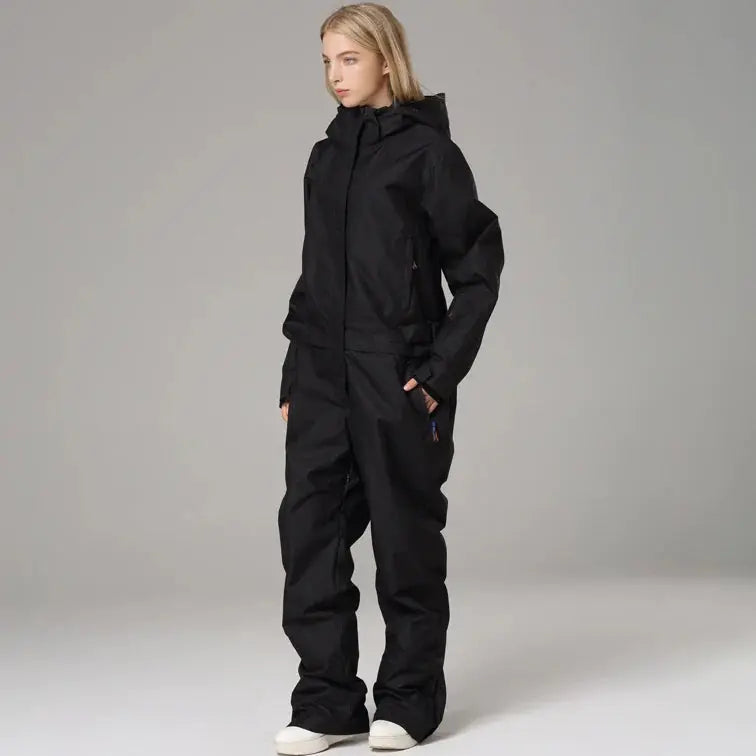 One Piece Couple Snowsuits Onesie Ski Jumpsuits
