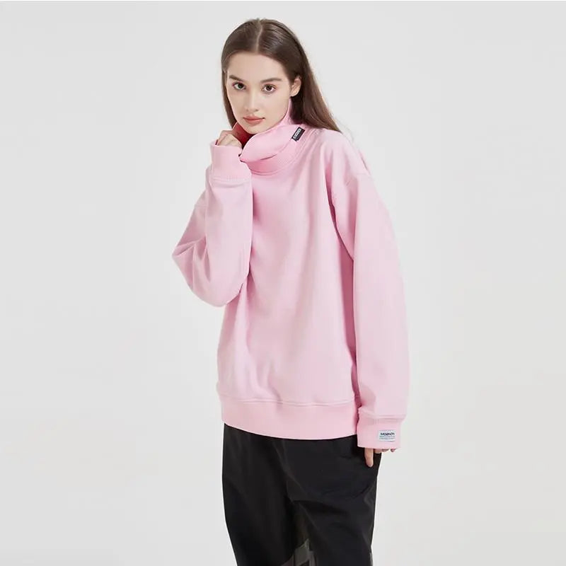Couple High Collar Ski Pullovers