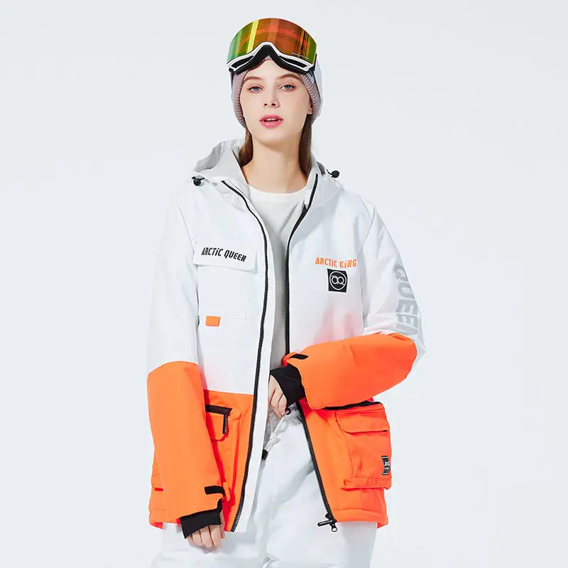 Best Ski Coat for Winter Unisex Ski Insulated Cargo Jacket