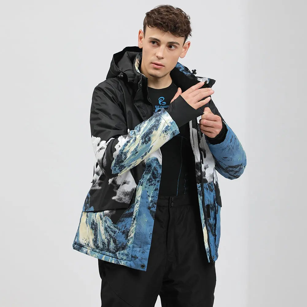 Men Insulated Snowboarding Snow Shell Jacket