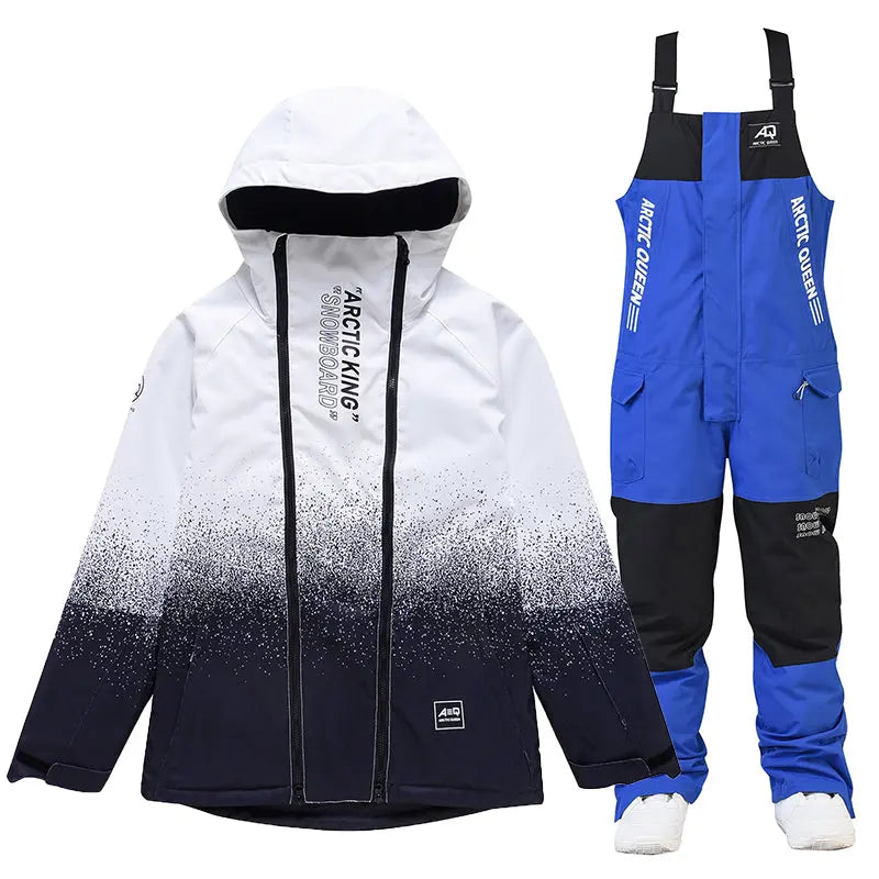 Unisex Outdoor Winter Snowboard Suits Cargo Jacket & Bibs Pants&nbsp;