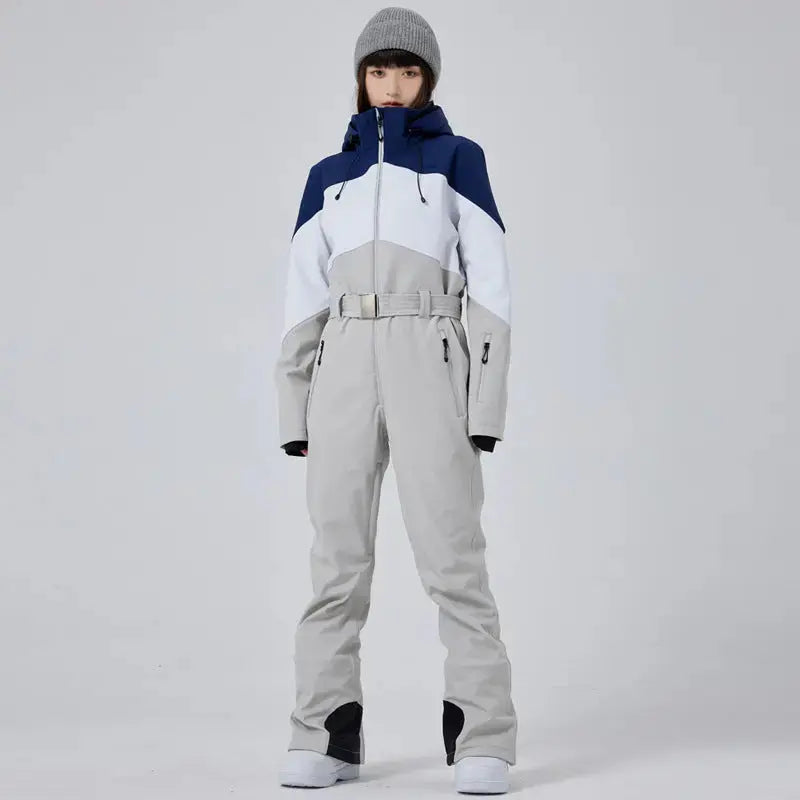 Women's Winter Snow Jumpsuit Hooded Snowwear