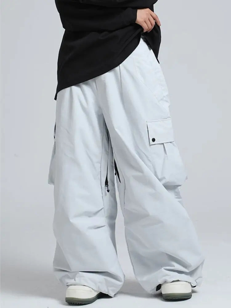Adult Baggy Cargo Snowboard Pants Oversized Outdoor Pants