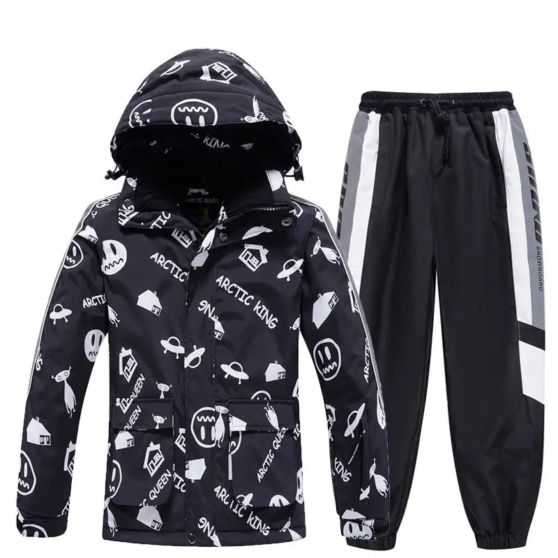Kids Outdoor Ski Jacket & Pants Set
