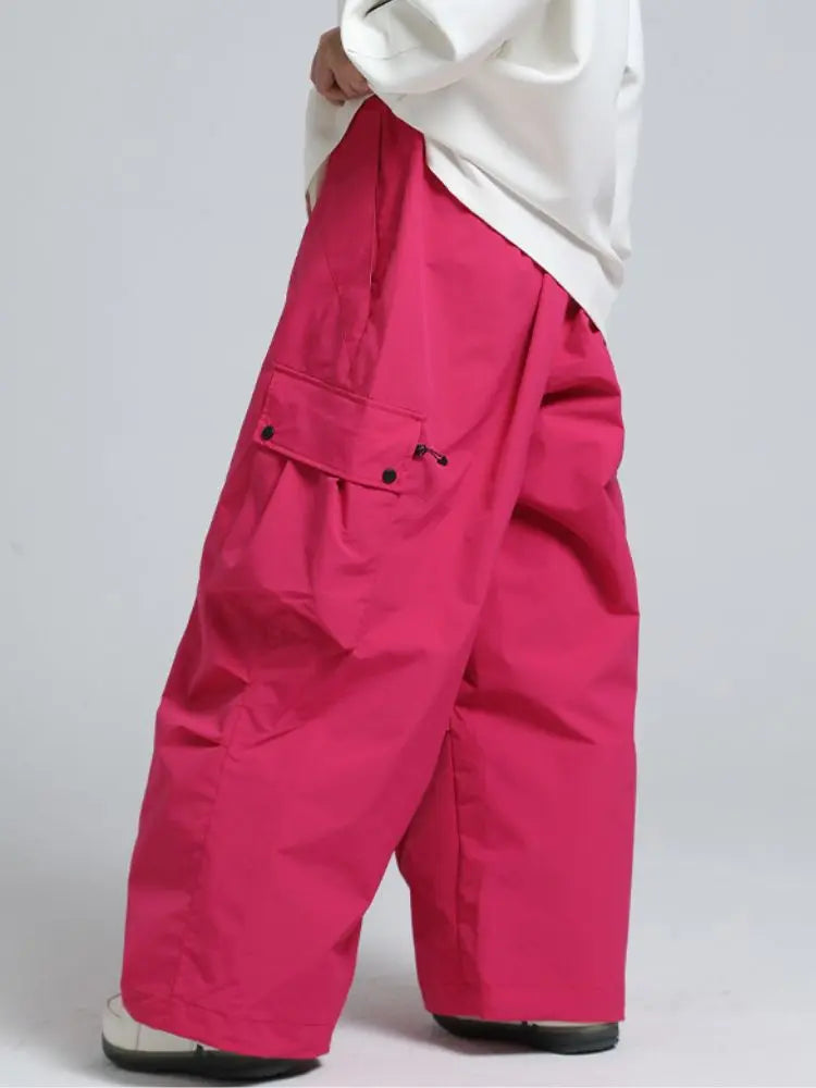 Adult Baggy Cargo Snowboard Pants Oversized Outdoor Pants