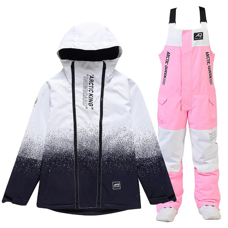 Unisex Outdoor Winter Snowboard Suits Cargo Jacket & Bibs Pants&nbsp;