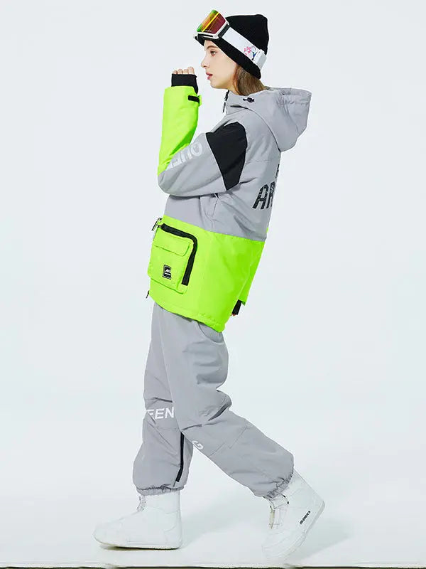 Unisex Insulated Cargo Jacket & Jogger Pants Ski Set&nbsp;