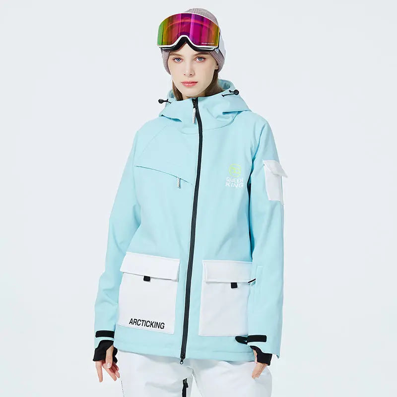 Unisex Mountain Adventure Snow Jacket&nbsp;Side Zipper Design Snow Coat