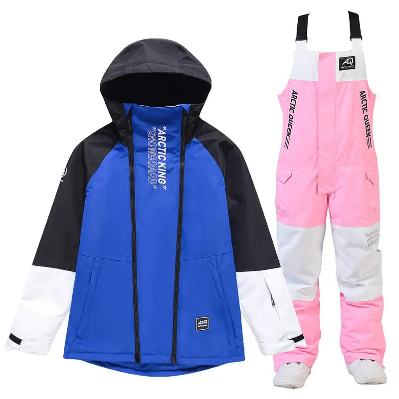 Unisex Outdoor Winter Snowboard Suits Cargo Jacket & Bibs Pants&nbsp;