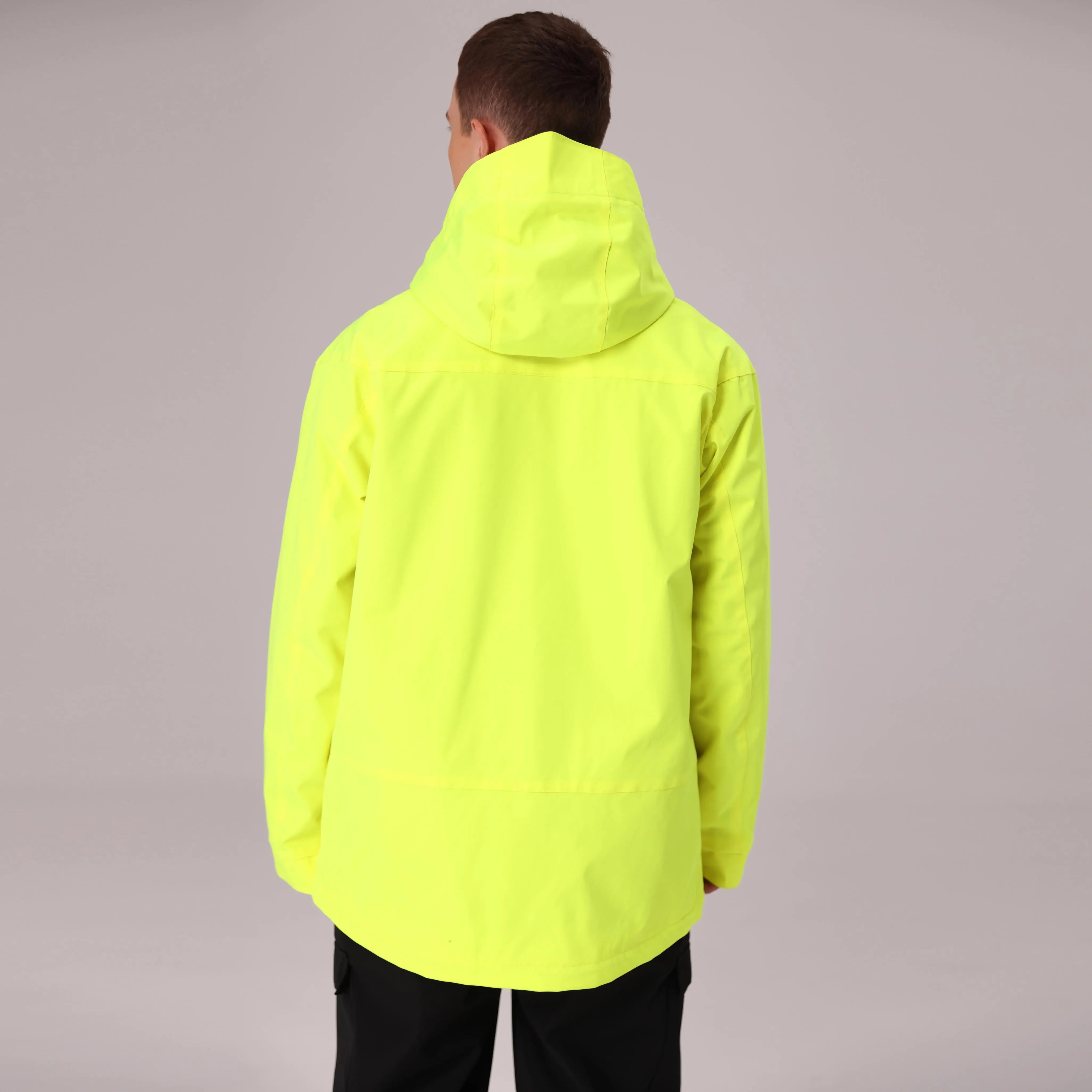 Men Zip Windbreaker Ski Shell Jacket&nbsp;Hooded Snow Coat