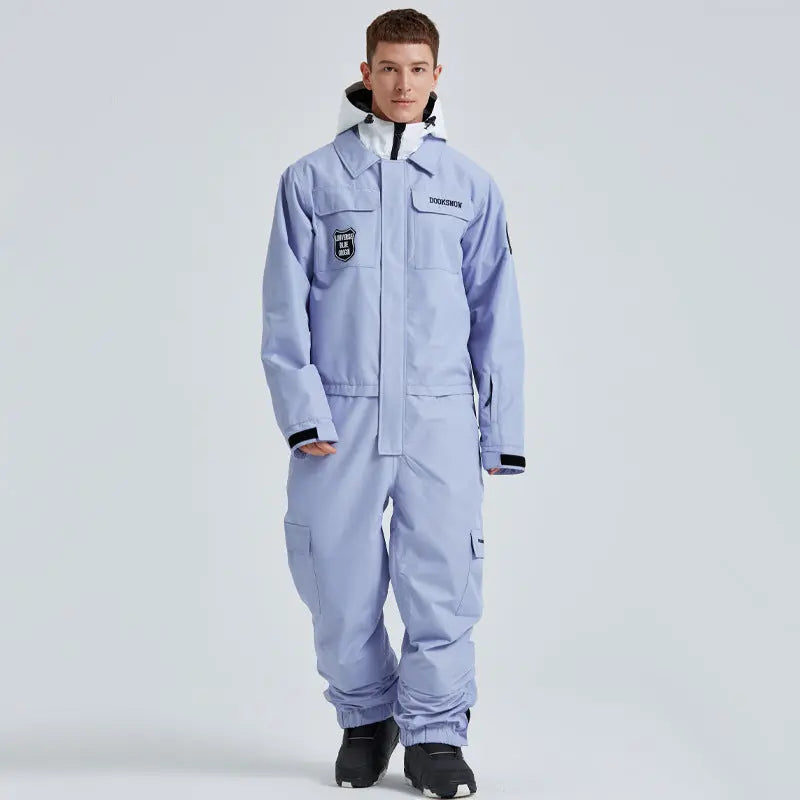 Adult One Piece Ski Suits Waterproof Winter Snowsuits
