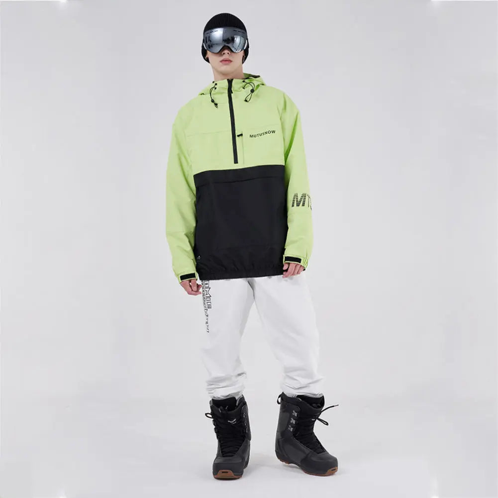 Hotian Men Ski Snowboard Insulated Anorak Hoodie