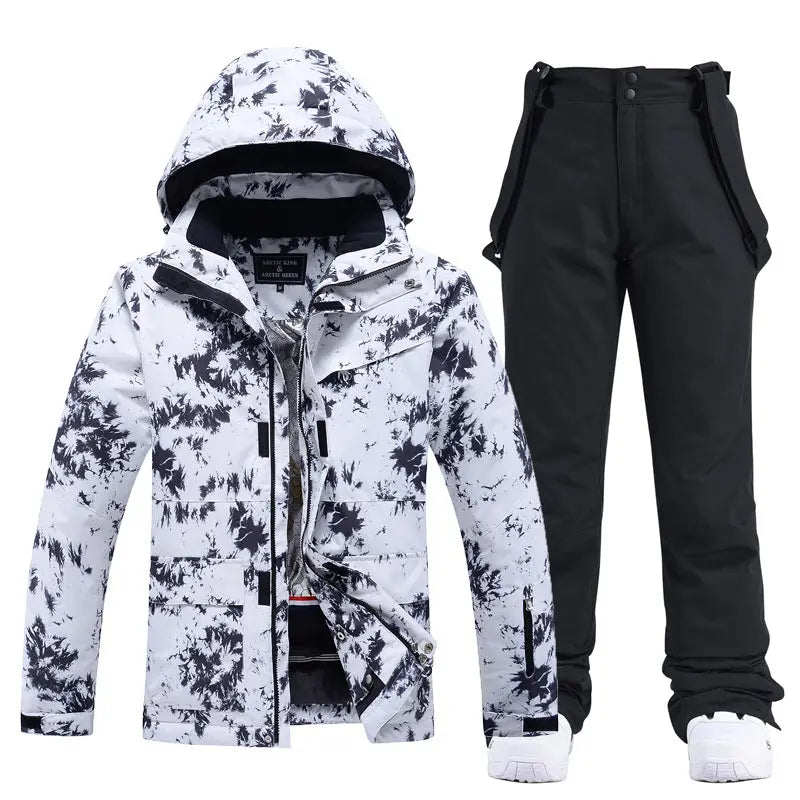 Couple Style Winter Ski Jacket and Pants Set